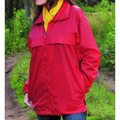 Full-Zip Hooded Packaway Rain Coat